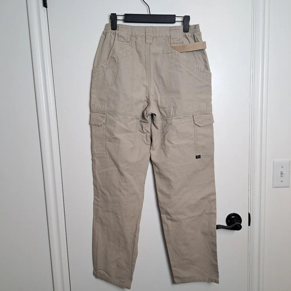 5.11 Tactical Tan Cotton Canvas Cargo Work Regular Fit Durable Pants Size 8 - Picture 3 of 6
